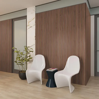 Akupanel MDF panneaux acoustiques placage insonorisant ignifuge léger panneaux muraux durables pour chambre à coucher salon conception de modèle 3D