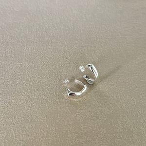 Dylam Personalized Unique Design 925 Sterling <b>Silver</b> Rhodium Plated C Shape Dainty <b>Stud</b> <b>Earrings</b> for Women Jewelry Jewellery - Product Image 4