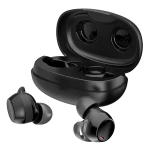 Mini écouteurs bluetooth 5.3 étanches et sans fil pour jeux de sport, antibruit, contrôle tactile, écouteurs ENC TWS, crochet d'oreille