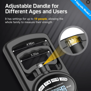 CHENGMO SPORTS Groothandel Digitale Handdynamometer Gripsterkte USB LCD Scherm Handgreepversterker Handgrip 180KG - Product Image 3