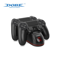 Accessoires DOBE PS4 /Slim/Pro Station de charge double avec éclairage ambiant RVB pour manette sans fil P-4