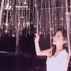 Easy Installation Simple Style LED Fashion Fiber Optic Drop Down Wedding Light