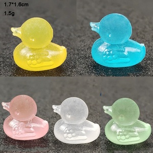 Mini figurine de canard en résine mignonne, miniatures, breloques, ornements, décoration intérieure, accessoires de jardin et de paysage, petite statue de canard - Product Image 2