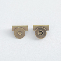 Boucle magnétique en métal pour sac, fermoir solide sans couture, paire de boutons-pression, accessoire de fixation, bouton tendance, marque Js
