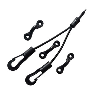 Outdoor Elastic <b>Rope</b> With Hook 3mm Black Plastic Universal <b>Guy</b> <b>Ropes</b> Set For Camping Gear Storage - Product Image 3