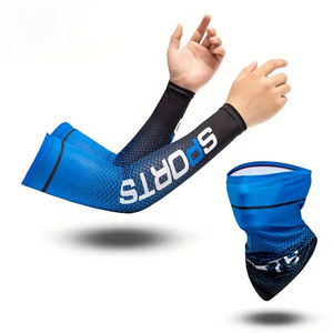 Manicotti Refrigeranti e Maschera Viso Unisex per Sport all'Aperto, Eco-Friendly, Protezione UV, Traspiranti, Asciugatura Rapida, per Ciclismo Estivo - Product Image 5