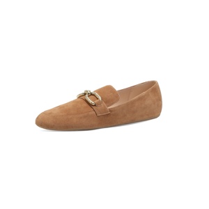 <span class=keywords><strong>Mocassini</strong></span> da Donna in Pelle Scamosciata <span class=keywords><strong>con</strong></span> <span class=keywords><strong>Fibbia</strong></span>, Leggeri, <span class=keywords><strong>con</strong></span> Catena, Fodera in Vera Pelle, Suola Intermedia in Cartone, Comodi, a Piedi Nudi, Piatti, Slip-On - Product Image 5