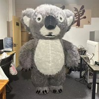 Costume de mascotte koala rose personnalisable QUTENG, en peluche gonflable en EVA, unisexe, pour adultes, pour la promotion d'événements et les défilés