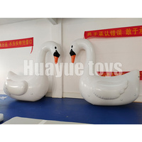 Grande oie blanche flottante de 3m, animaux gonflables, jouet de cygne blanc, grand modèle pour décoration commerciale ou commerciale