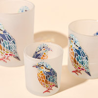 Pot à bougie en verre givré de 7 oz, 10 oz, 15 oz - Logo personnalisé en couleur 3D UV DTF, Vente chaude en Amérique du Nord/Moyen-Orient/Europe