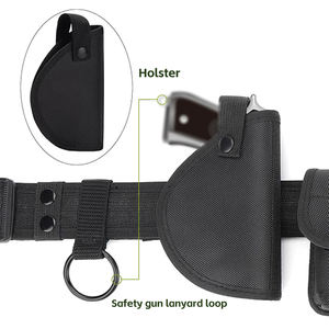 เข็มขัดยุทธวิธีอเนกประสงค์ 7 in 1 สีดำ พร้อมกระเป๋าใส่อุปกรณ์เสริม ซองใส่ปืน สำหรับเจ้าหน้าที่รักษาความปลอดภัย ป้องกันตัว และกิจกรรมกลางแจ้ง - Product Image 5