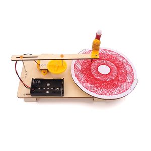 Jouet éducatif STEM OKYN-G5535, traceur automatique DIY pour enfants, kit d'expériences scientifiques pratiques pour apprendre la mécanique et la programmation - Product Image 1