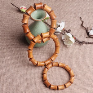 Peach Wood Bamboo Joint <b>Bracelets</b> 15 11 11 Pieces Durable Unisex <b>Couple</b> Jewelry Home Decor Gift - Product Image 4