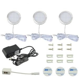 warm white pure white Mini LED circular Home lighting under the cabinet LED can be <strong>dimmed</strong> hockey lights - Product Image 1