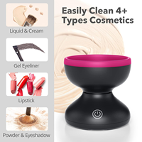 Machine de nettoyage de brosse de maquillage électrique adaptée à toutes les tailles de pinceaux Machine automatique Spinner brosse de maquillage nettoyant de beauté