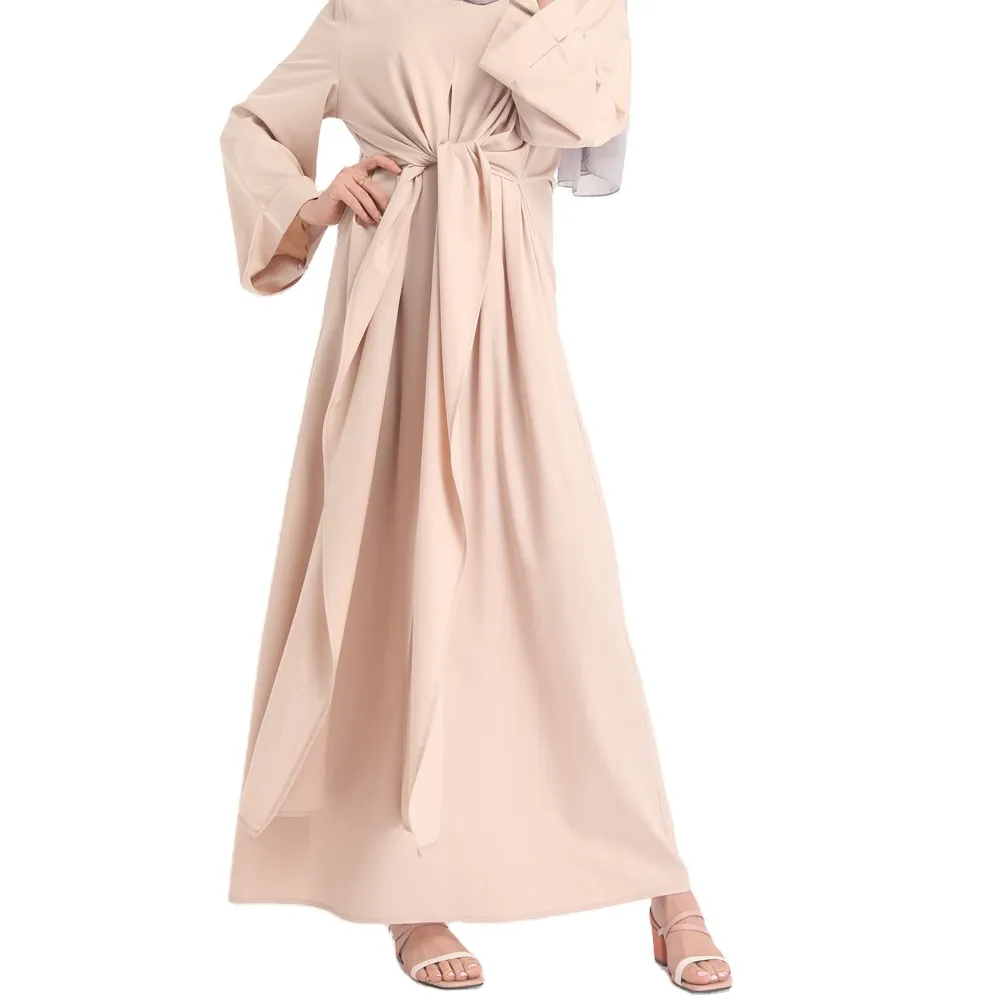 Fashion Middle East Europe and America fake two straps multi - methods dress intellectual charm Dubai robe dress