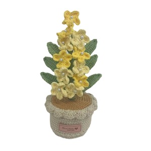 Maceta de Ganchillo Hecha a Mano DREA, Regalos de Navidad y Halloween con Flor, Idea Decorativa Única - Product Image 4