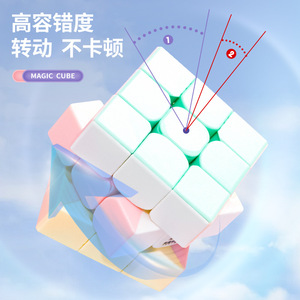 Yuxin Magic Cube 3x3 Smooth Turn High Tolerance For Students Beginners Training Intellect Development - Product Image 1