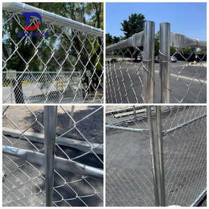 Panel de Cerca de Alambre Galvanizado Desmontable de 4 pies <span class=keywords><strong>x</strong></span> 10 pies, Valla Temporal Portátil para Construcción - Product Image 2