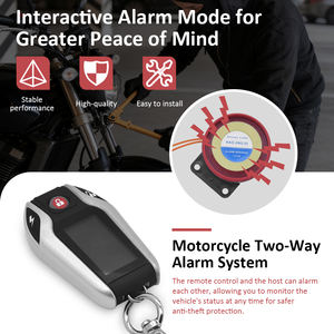 Système d'alarme de voiture bidirectionnel antivol PKE avec écran LCD pour moto sans dispositif de surveillance de la pression des pneus - Product Image 5