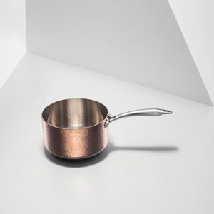 <span class=keywords><strong>Casserole</strong></span> en acier inoxydable triple couche PVD rose, moderne, de luxe, motif martelé, compatible lave-vaisselle, <span class=keywords><strong>four</strong></span>, gaz et induction - Product Image 4