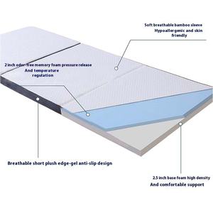 Kasur Busa Portabel 70% Memori Polyester Kapas Berdensitas Tinggi Ketebalan 10mm Dapat Dilipat Dapat Dilepas Dapat Dicuci Desain Modern Untuk Anak-Anak - Product Image 2