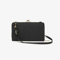 Penjualan laris dompet wanita rangka tas bahu kecil Clutch harga grosir dompet wanita mewah dompet wanita