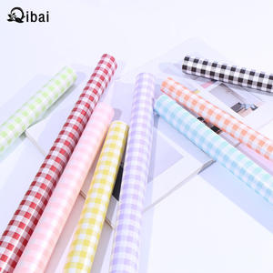 Qibai 20 hojas de papel de arte ramo Brooke impermeable diseñador rejilla mate flor envoltura Floral Paquete de papel de regalo - Product Image 6