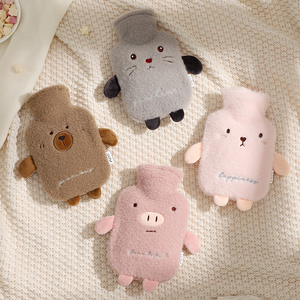 Reusable Safety Heating Plush Hot Water Bag Cute Cartoon Animal Design Eco-Friendly Hand Warmth Gift - Product Image 6
