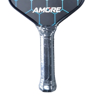 En stock 2026 Raquette de pickleball personnalisée en fibre de carbone 16 mm Noyau en nid d'abeille PP Impression de logo Vente en gros OEM Usine