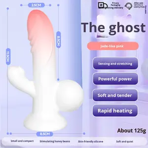 大人の大人のおもちゃ女性のバイブレーター女性のマスターベーションデバイス伸縮シミュレーションペニスソフト肉質 USB 充電式リモコン - Product Image 6