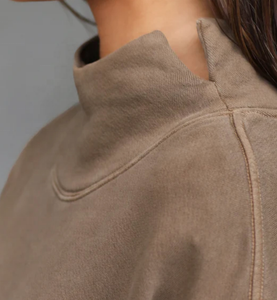 Pullover da <span class=keywords><strong>donna</strong></span> di <span class=keywords><strong>marca</strong></span> personalizzata OEM <span class=keywords><strong>felpa</strong></span> sportiva con cappuccio da palestra retrò oversize con colletto Modulare laterale - Product Image 2