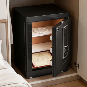 Caja Fuerte W1-45 de Acero con Cerradura Electrónica de Huella Dactilar y Código, Caja Fuerte Mediana con Llave para Hogar, Hospital, Escuela, Dormitorio, Hotel, Banco - Product Image 5