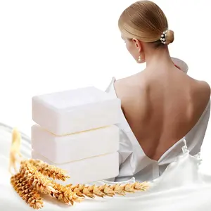 Luxury Private Label Beauty Skin Care Whitening Handmade Rice Milk Bath Soap Bar