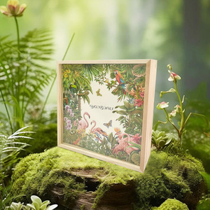 Custom-made wooden <b>box</b> with top and bottom lid, Mid-Autumn Festival mooncake <b>box</b>, gift <b>box</b>, exquisite and high-end - Product Image 3
