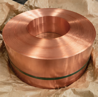 Bande de cuivre pur à température douce, bobine de cuivre, ruban de cuivre pour connexions électriques, composants industriels et traitement des métaux