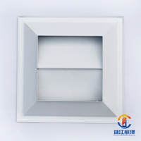 Diffuseur d'air en panneau d'aluminium, diffuseur de plafond carré pour système CVC