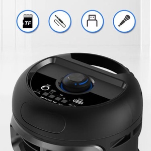Haut-parleur <span class=keywords><strong>sans</strong></span> <span class=keywords><strong>fil</strong></span> double 3 pouces pour extérieur et maison, portable, avec subwoofer haute puissance, microphone, karaoké et lecteur de carte pour la danse carrée - Product Image 3