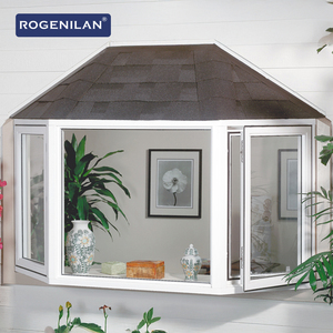 Fenêtres à battants en aluminium français Rogenilan résistantes aux ouragans pour villas, avec grilles et vitrage, style baies vitrées européennes - Product Image 2