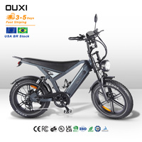 OUXI GT20 Bicicleta Eléctrica de 7 Velocidades y 20 Pulgadas con Frenos de Aceite, Diseñada para Adultos