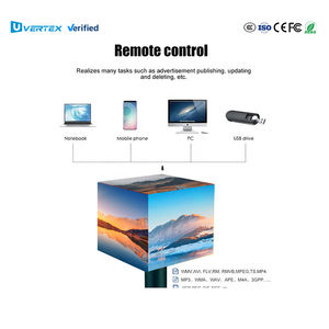 Layar LED Kubus Rubik Berputar Tahan Air Desain Baru Vertex P2 P3 Kreatif dengan Berbagai Dimensi - Product Image 3