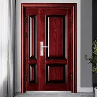 Puerta de Entrada de Acero de Seguridad Antirrobo con Relieve Clásico y Acabado Moderno para Uso Interior en Casa de Campo o Villa