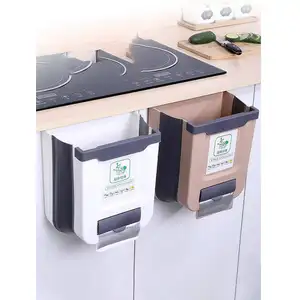 キッチン用に壁に取り付けられたシンクゴミ箱ゴミ箱の下に折りたたみ式ゴミ箱をぶら下げているホットセール