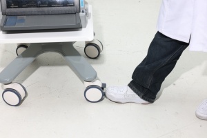 Laboratorium Ziekenhuis Medische Tester Kar Abs 36 "Draaibare Monitor Arm Aangepaste Printer Lade Ergonomische Ontwerp Diagnostische Apparatuur - Product Image 6