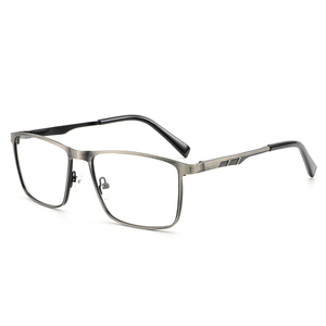 Monturas de Gafas Cuadradas de Metal Personalizadas con <span class=keywords><strong>Lentes</strong></span> Transparentes <span class=keywords><strong>para</strong></span> Gafas Graduadas Ópticas <span class=keywords><strong>para</strong></span> Hombre RTM-84011 - Product Image 3