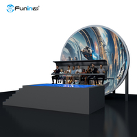 Top Dome Fly Theatre Vr Dome Cinema 4d Sièges de cinéma Machine de jeu de mouvement Grande expérience Vr Jeu d'arcade pour centre commercial