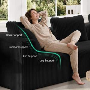 Divano Componibile <span class=keywords><strong>Moderno</strong></span> a Forma di Nuvola, Divano Senza Struttura a L per Soggiorno, Appartamenti, Camera da Letto, Nessun Montaggio Richiesto - Product Image 3