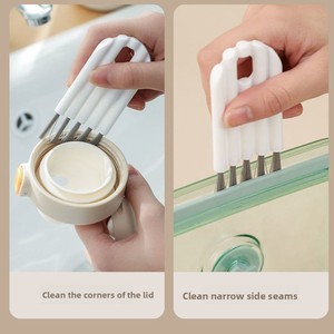Lid Gap <b>Brush</b> Bottle Cap <b>Brush</b> Groove Gap Cleaning Multifunctional Cleaning <b>Brush</b> Special for Household Use - Product Image 4
