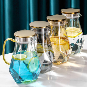 Théière <span class=keywords><strong>en</strong></span> <span class=keywords><strong>Verre</strong></span> Borosilicate Transparent Résistant à la Chaleur, Bleu Dégradé, Grande Capacité, avec Ensemble de Tasses - Product Image 2