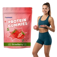 Gummies Protéinés SPL : Complément Énergétique Sportif Saveur Fraise, Sans Sucre, avec Créatine